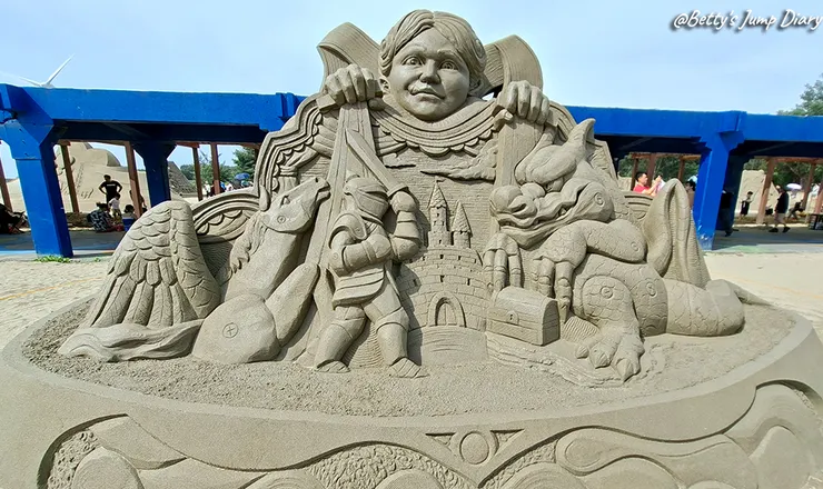 ▲2025苗栗「通霄沙雕藝術節」逍遙沙城/圖片來源：Betty's Jump Diary