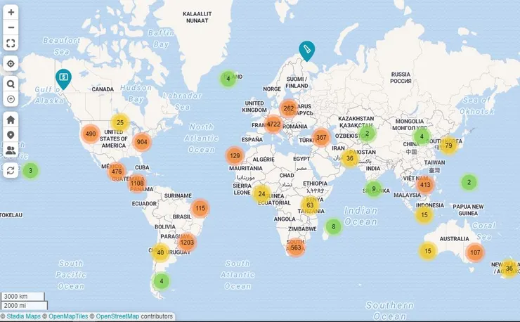 Figures 4-4, Global Businesses Accepting Bitcoin