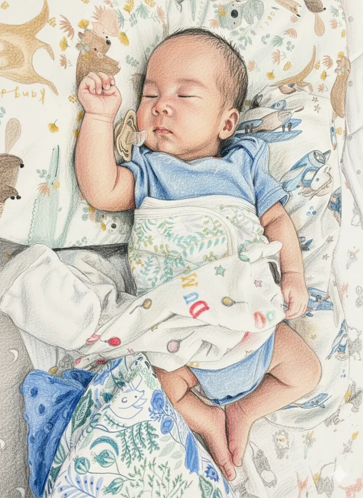 洗完屁屁睡著的多多