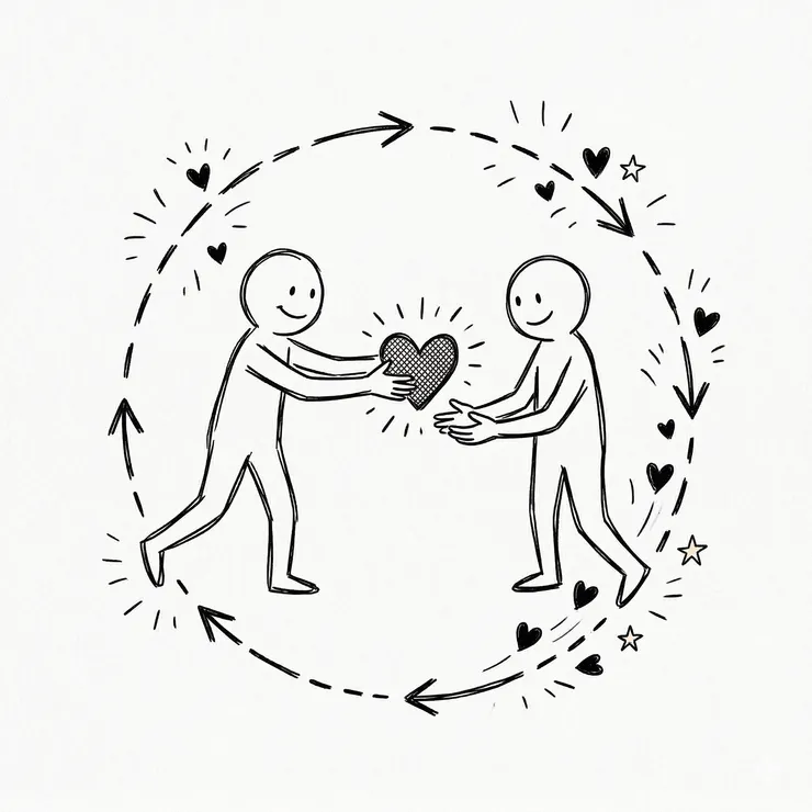 施與受 : 施與受之間能維持平衡