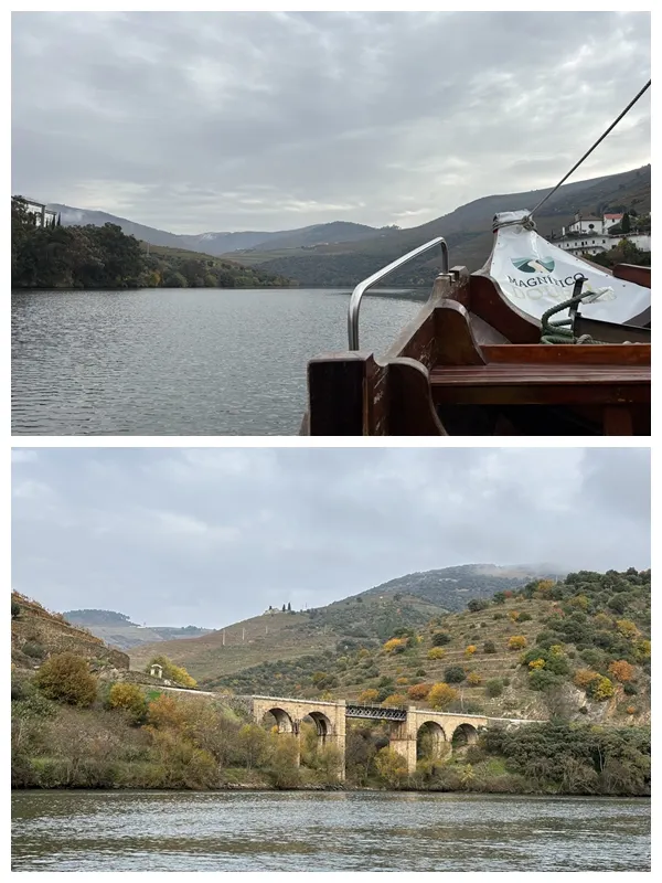 除了酒莊巡禮外，還能搭上小船，欣賞古橋和河上風光。