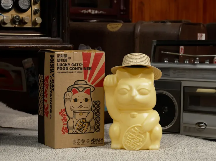 毛核子_招財貓儲物罐