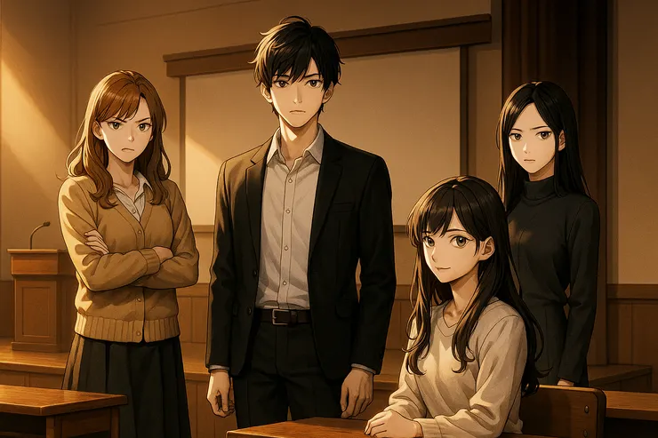 小說角色在會議室的初次見面