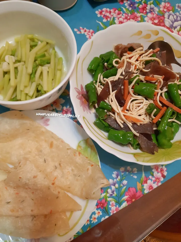 6月中旬 自己煮的晚餐