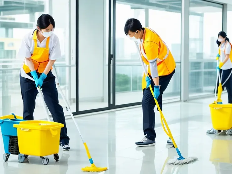 公司為了省錢叫員工打掃
