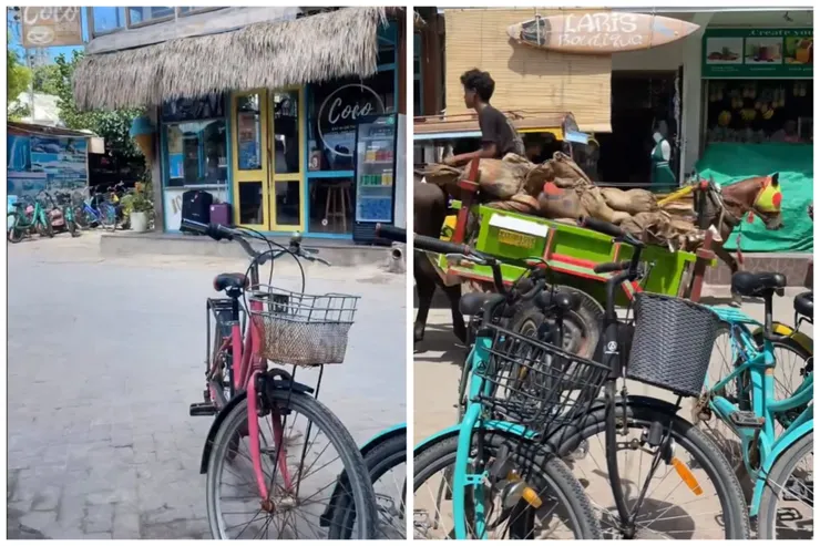 吉利群島交通方式只有步行/腳踏車/馬車