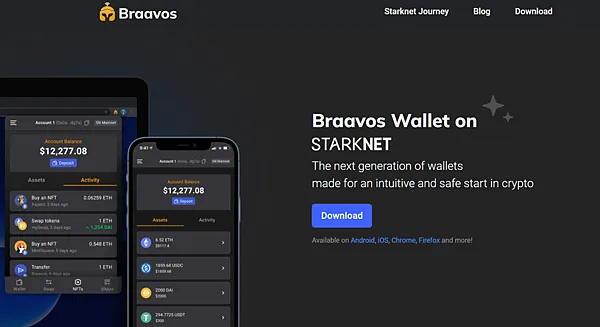 Braavos｜在Starknet鏈使用Braavos錢包，入金/儲值/開通錢包+Layerswap教學