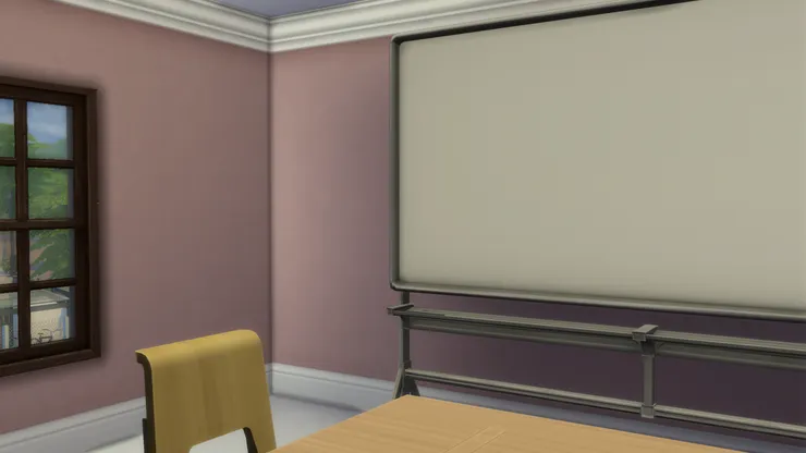 這房間雖小，仍有著課室的影子。