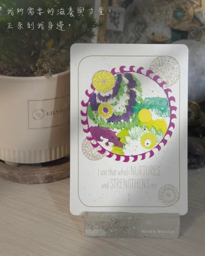 我選擇滋養我、也使我更強壯的事物