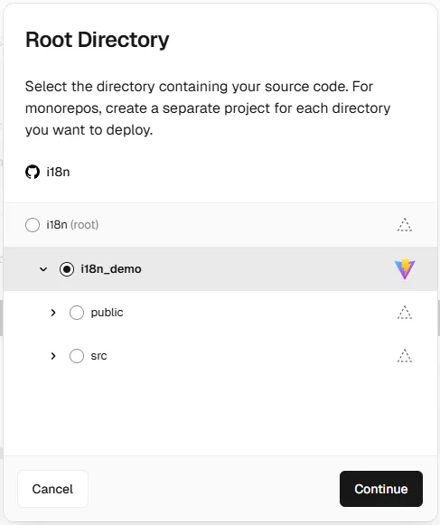 點選 Edit 後可直接選擇對應資料夾