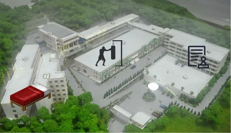 宿舍、行政、訓練大樓(泰山訓練場地圖)