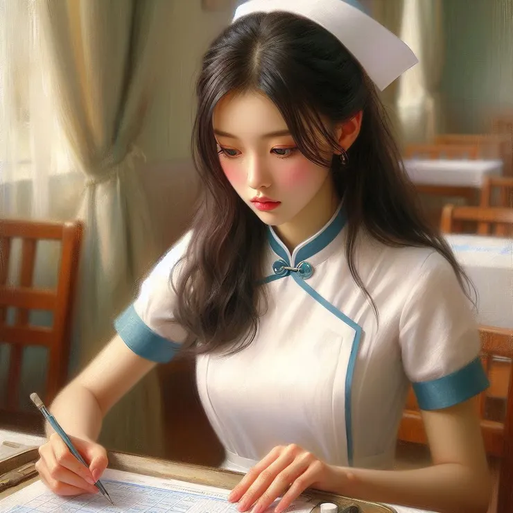 工作時專注的樣子