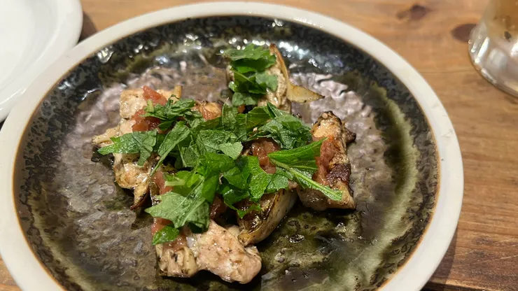 雞肉跟紫蘇也算很搭的組合。