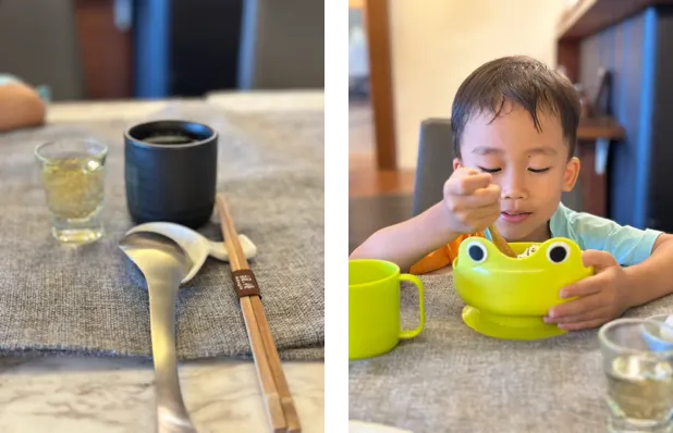 我們只有點3份火鍋，管家很貼心的招待一大碗白飯給弟弟