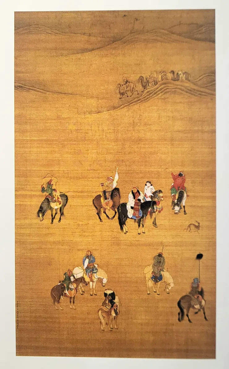 元世祖出獵圖(李建崑手機翻拍)