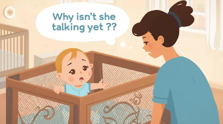 爸媽充滿焦慮，思考「她怎麼還不說話？」