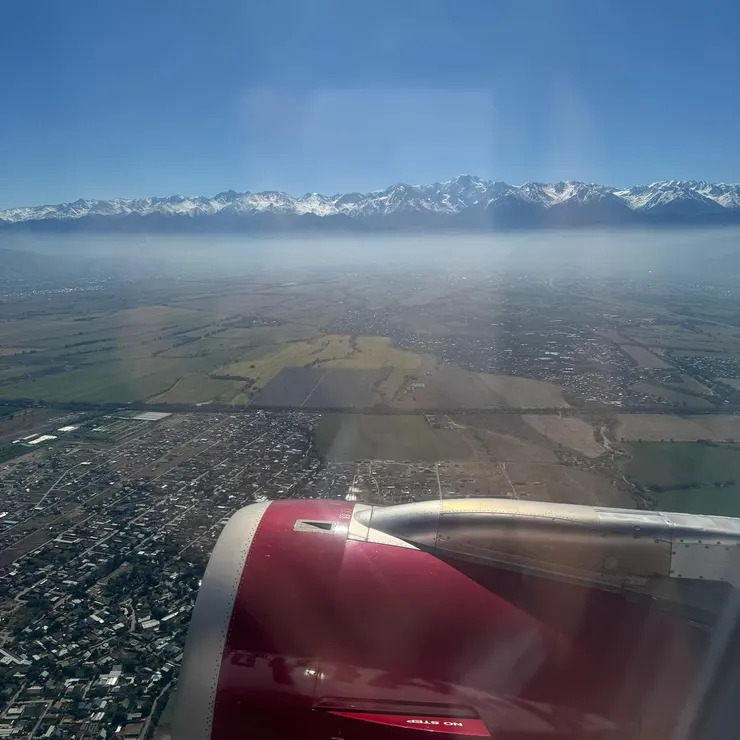 從飛機上看天山山脈