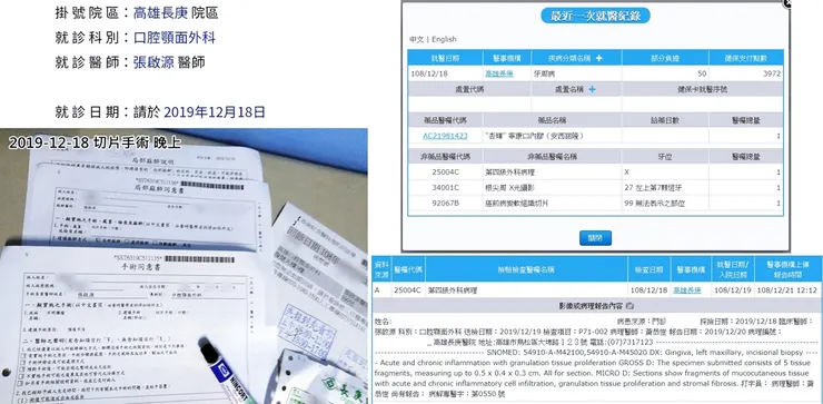 2019.12.18 就醫紀錄及報告