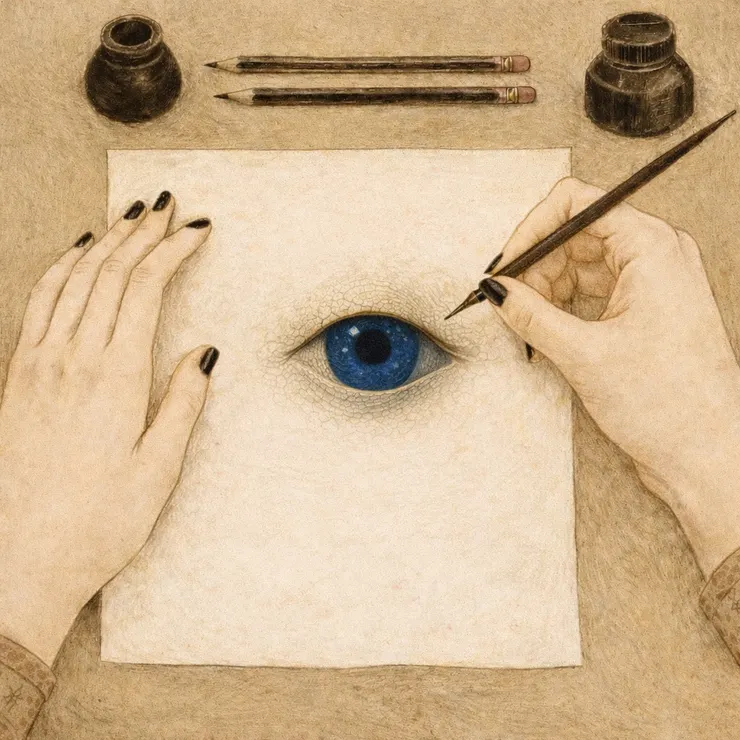 眼睛眨眼之前的那一下停頓