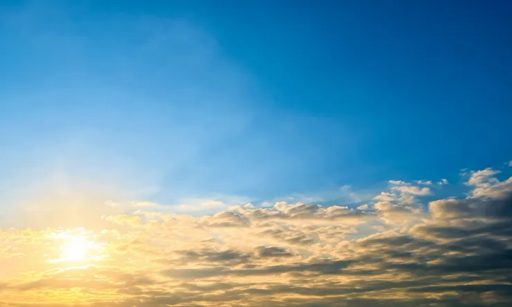 夕陽靜靜落下，心也跟著清朗了。