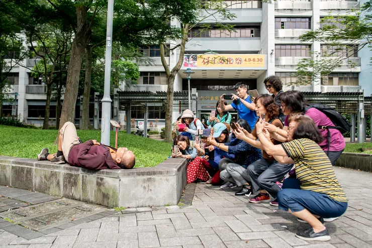 樂齡志工學苑 手機攝影課 上課側拍