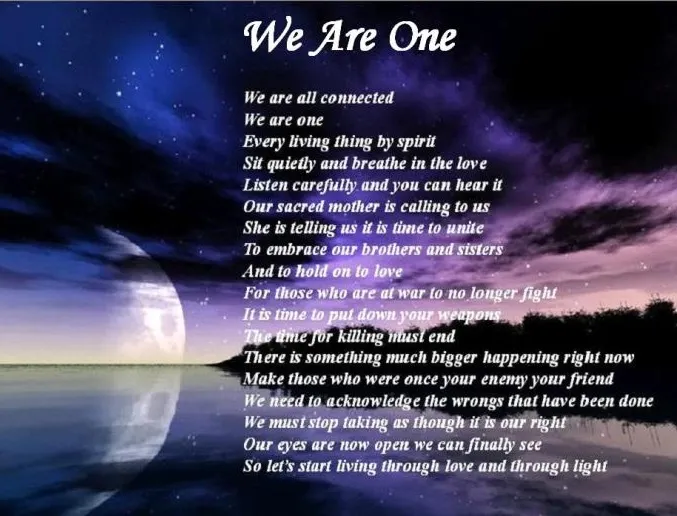 we are one