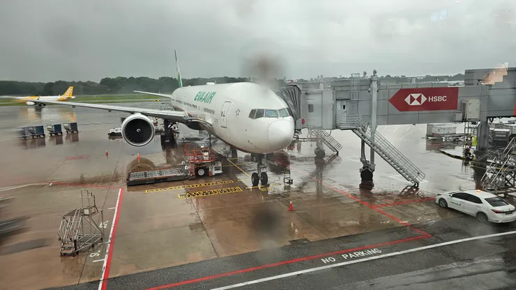 這是回程的樟宜機場登機門!