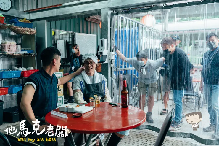 鄭人碩、黃鐙輝在片中有很多令人捧腹大笑的演出。(圖片來源：《他馬克老闆》粉絲團)