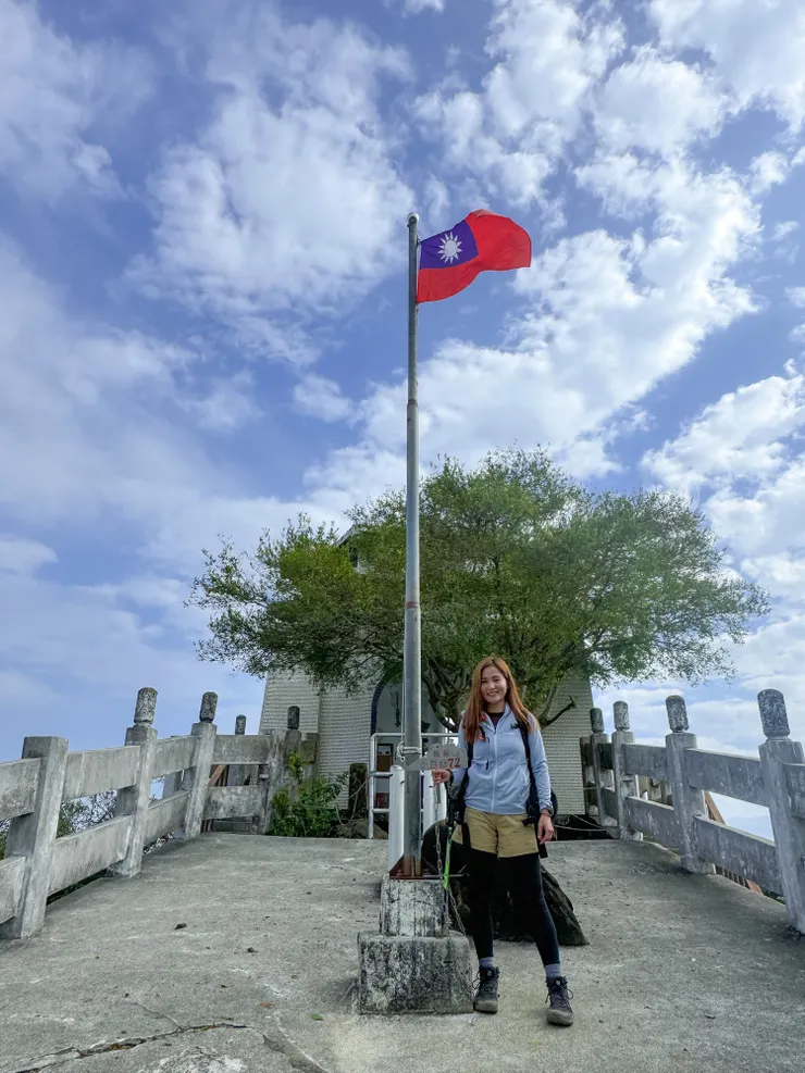嗯！山友把我的腳拍得很長！滿意～