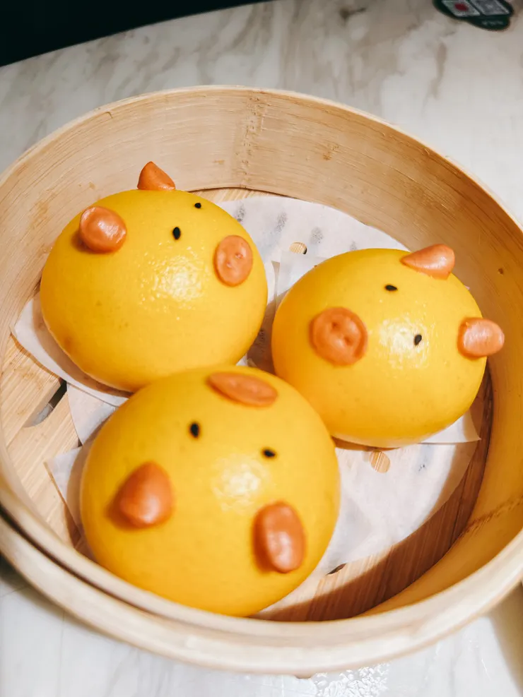 流沙奶黃豬豬包 ¥26/份