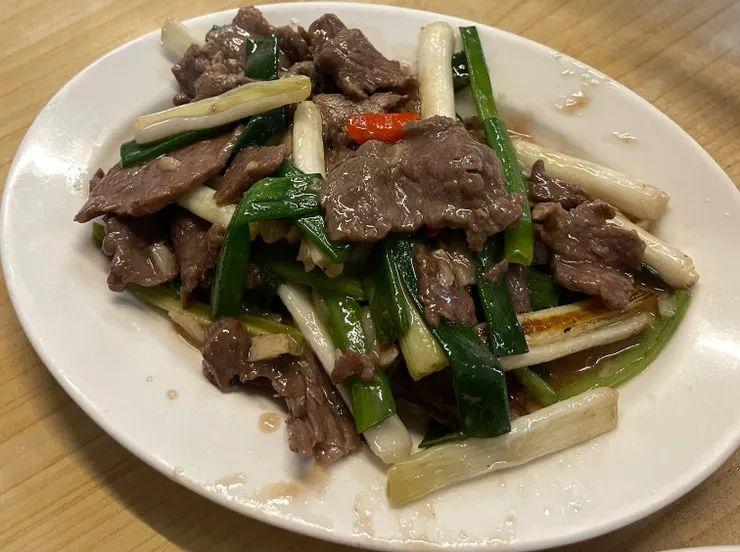 蔥爆牛肉$150