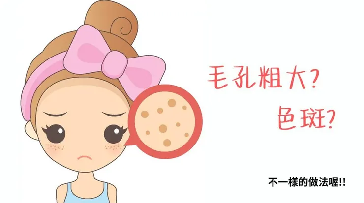 毛孔粗大的圖片有放大鏡