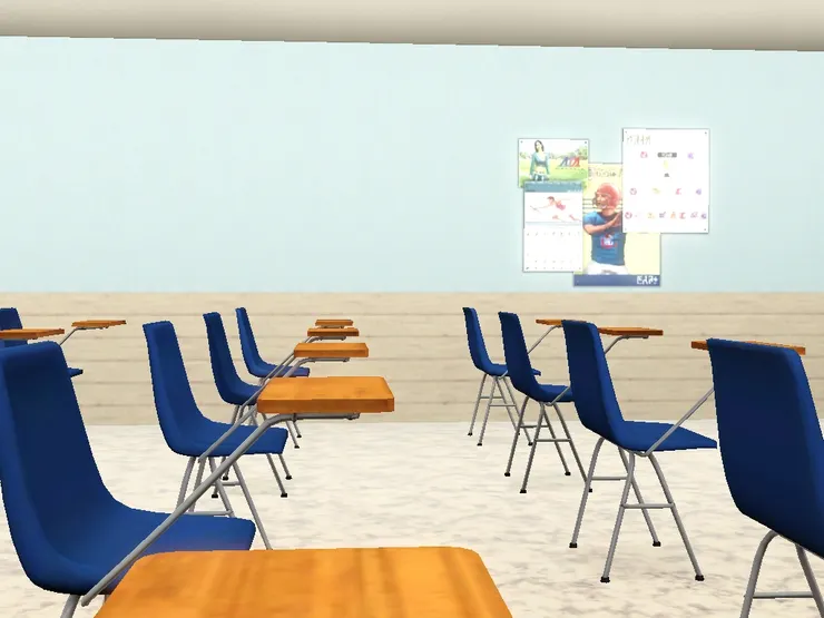 裝飾也很簡單，盡量令學生專心上課和或考試。