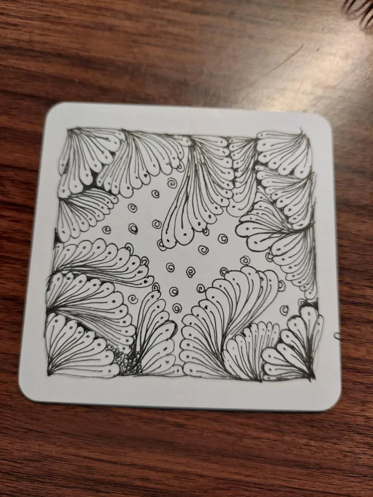 水草-纏繞畫創作