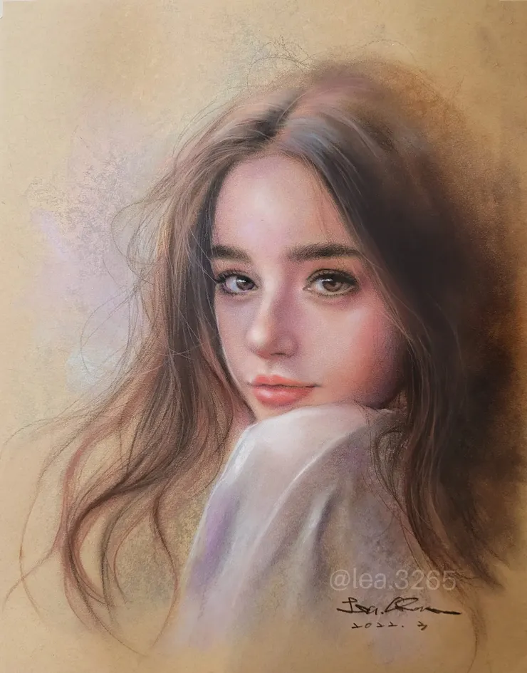 Dasha Taran (媒材 : 粉彩)