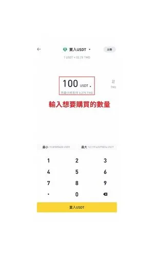 輸入想要購買的數量