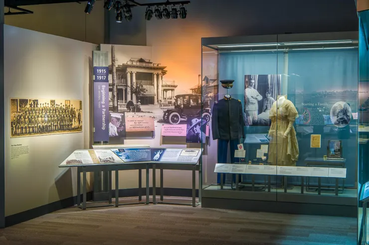 艾森豪總統圖書館&博物館中展廳的其中一景,圖片來源:Kansas Tourism