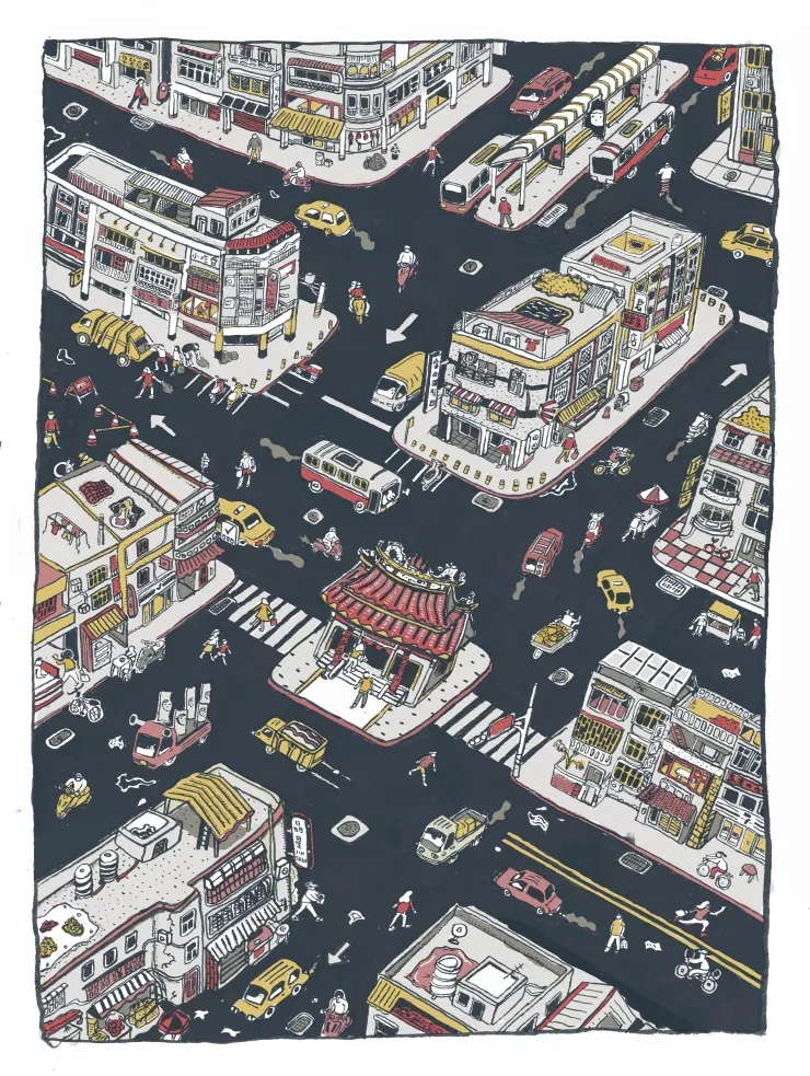 David 大學時期的作品,裡頭充滿了台灣元素。