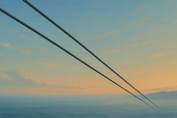 一望無際的場景與沒有盡頭的滑索 - ChatGPT