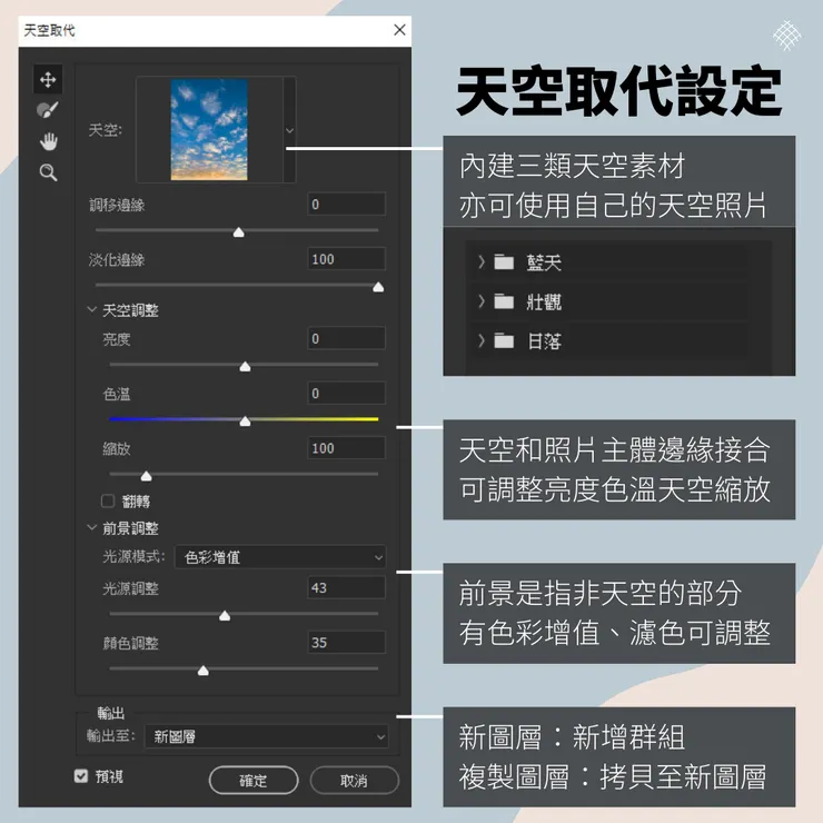 Photoshop天空取代教學