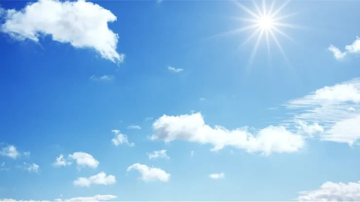 大太陽，天氣很好