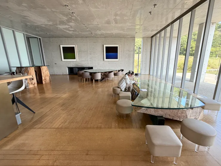 喝茶的桌子是杉本博司2022年的新系列作品《三種の神樹》｜2025.08.26我的旅伴拍攝