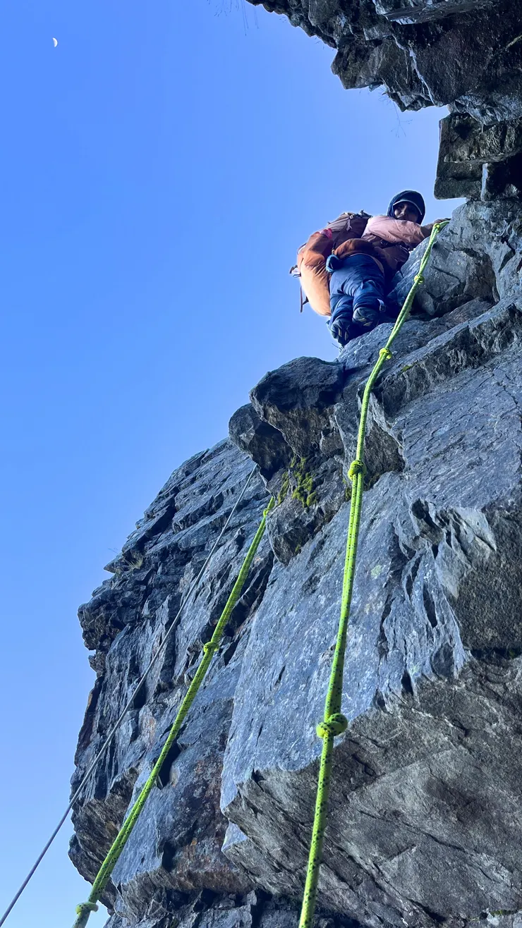 下切品田山第二斷崖時表情管理得很好～😆