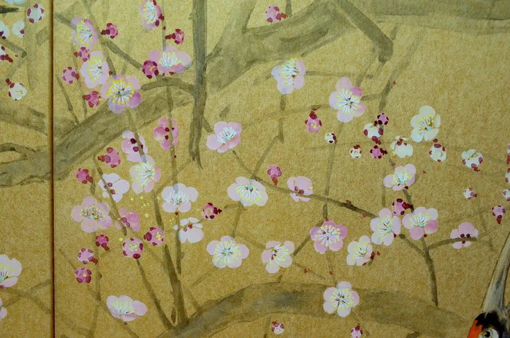 〈日喧〉局部－梅花