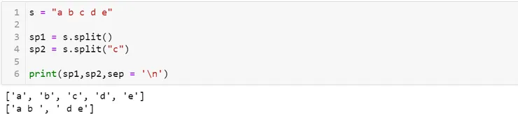 用split方法分割字串