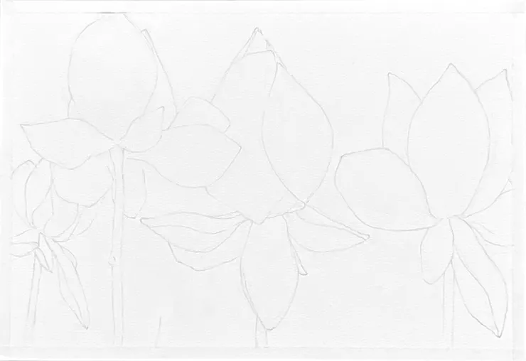 圖YHCC@水彩練習W92, 線稿 38x26cm