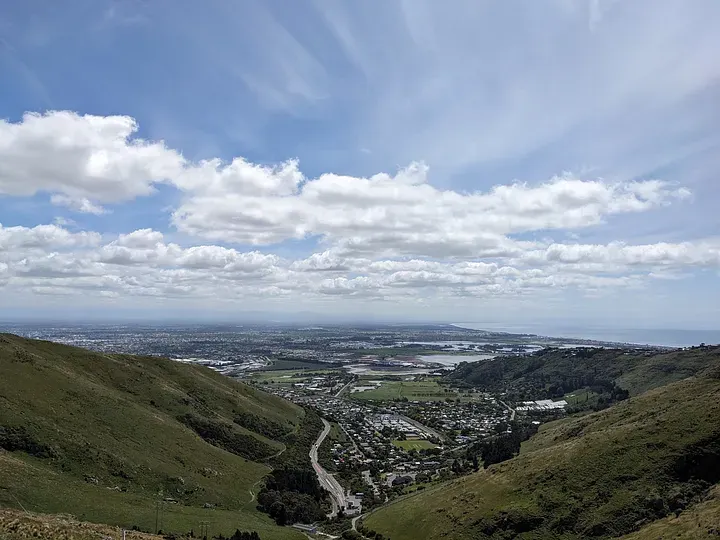 Bridle Path Walk眺望基督城