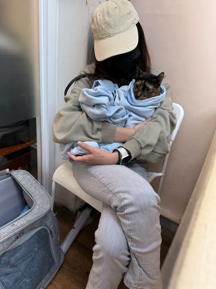 奇寶最怕醫院了。