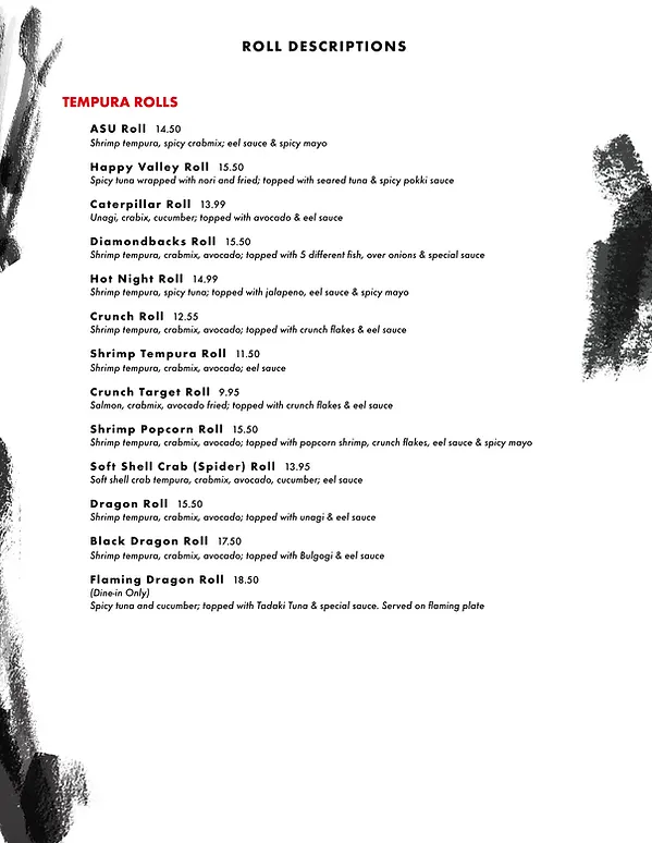 各種口味的天婦羅捲~這次沒點到，畢竟跟家人一起吃、點菜有諸多考量，沒關係還有下次~(圖/SHINJI BENTO BOX 官網)