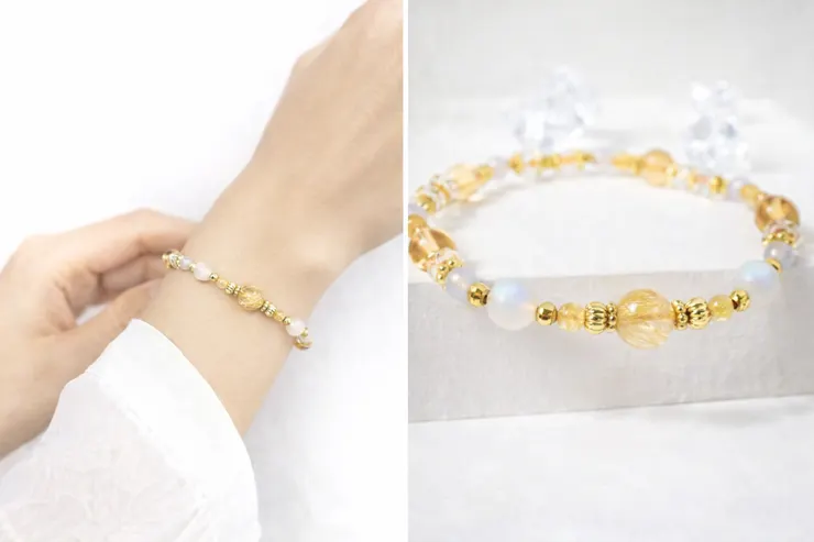 【月色真美】沐浴晨光 | 事業招財 x 貴人桃花 | 鈦晶 黃水晶